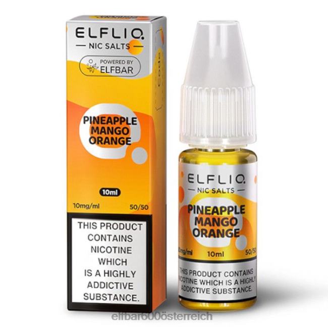 ELFBAR Elflic-Nic-Salze – Ananas-Mango-Orange – 10 ml – 10 mg/ml 2L2T173 - ELF BAR preisvergleich