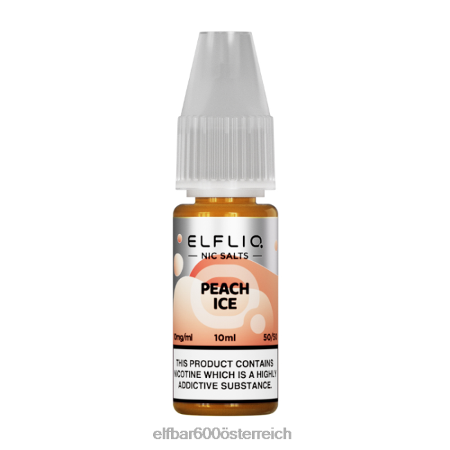 ELFBAR Elflic-Nic-Salze – Pfirsicheis – 10 ml – 10 mg/ml 2L2T185 - ELF BAR preisvergleich