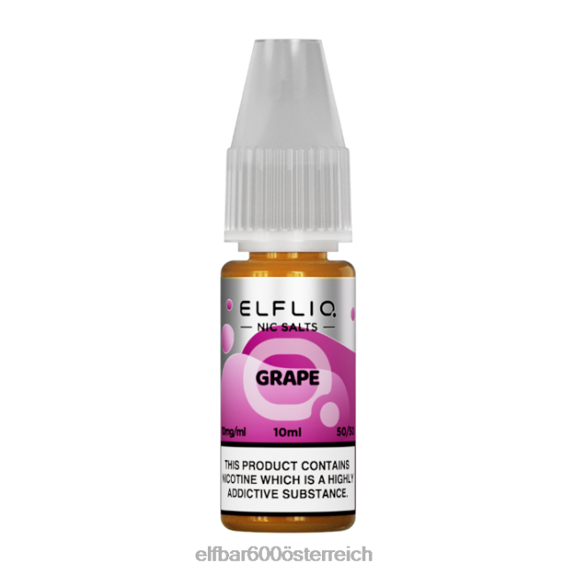 ELFBAR Elflic-Nic-Salze – Traube – 10 ml – 10 mg/ml 2L2T191 - ELF BAR 5000 zuge sorten