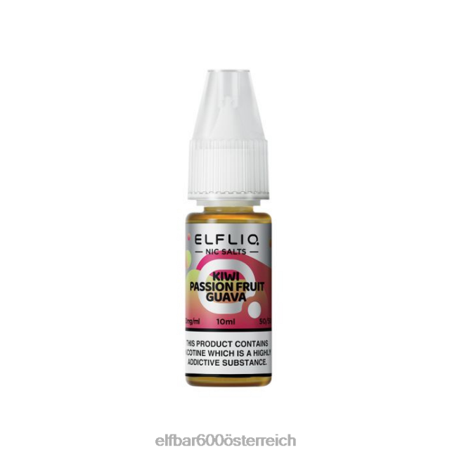 ELFBAR Elfliq Kiwi-Passionsfrucht-Guava-Nic-Salze – 10 ml – 10 mg/ml 2L2T209 - ELF BAR preisvergleich