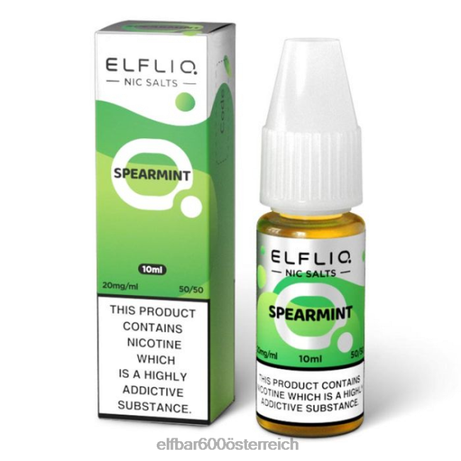 ELFBAR Elfliq Spearmint-Nic-Salze – 10 ml – 5 mg 2L2T206 - ELF BAR 600 ohne nikotin