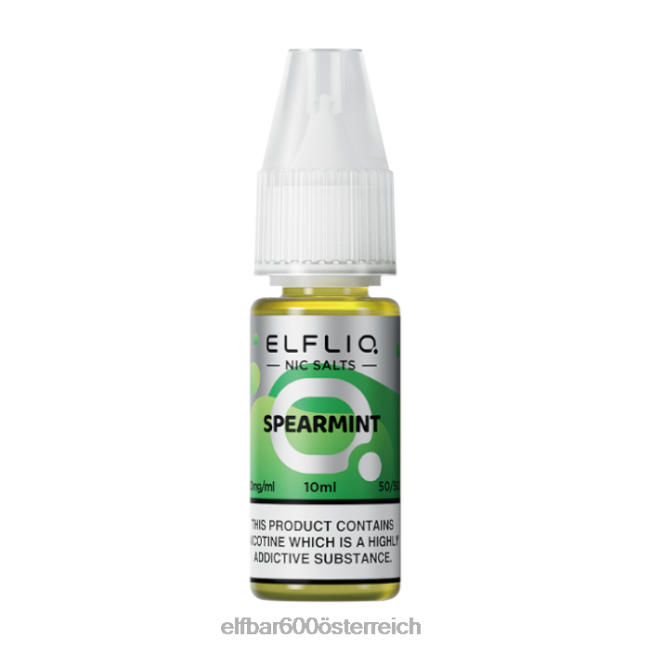 ELFBAR Elfliq Spearmint-Nic-Salze – 10 ml – 5 mg 2L2T206 - ELF BAR 600 ohne nikotin