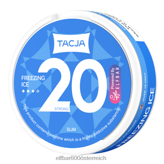 ELFBAR Tacja Nikotinbeutel – Gefriereis – 1 Stück – 20 mg/g 2L2T230 - ELF BAR 600 ohne nikotin