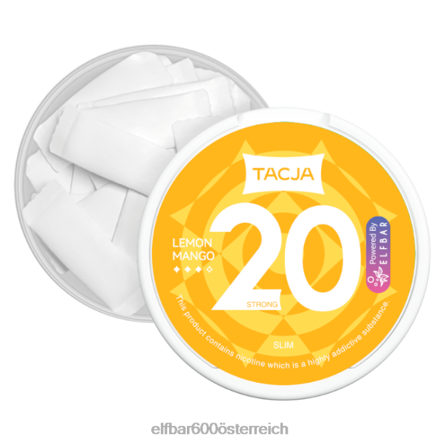 ELFBAR Tacja Nikotinbeutel – Zitronen-Mango – 1 Stück – 20 mg/g 2L2T224 - ELF BAR 5000 preis