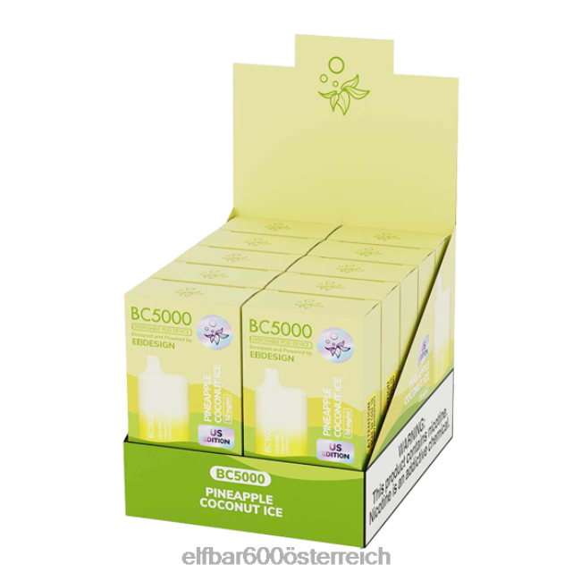 ELFBAR Ananas-Kokos-Eis BC5000 Verbraucher – Single 2L2T272 - ELF BAR 5000 preis