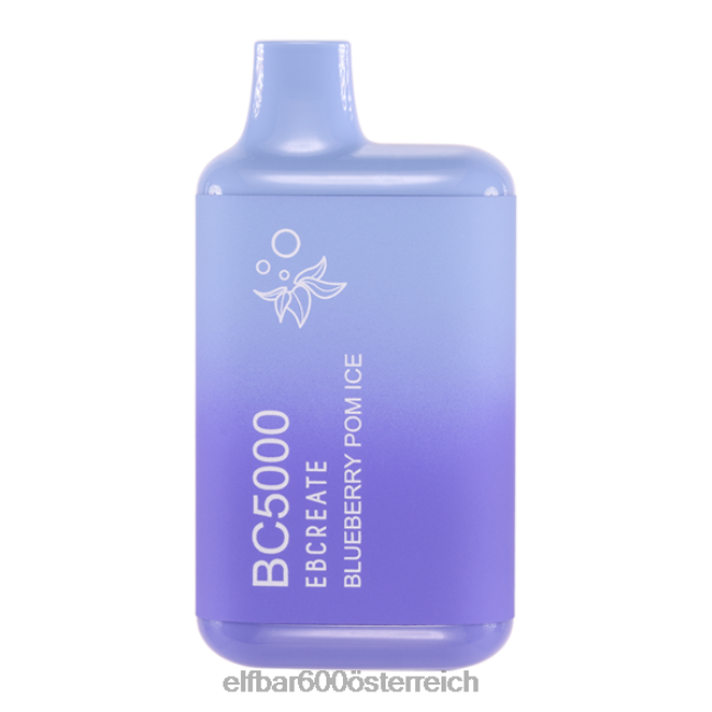 ELFBAR Blaubeer-Pom-Eis BC5000 für Verbraucher – 40 mg – einzeln 2L2T254 - ELF BAR 600 ohne nikotin