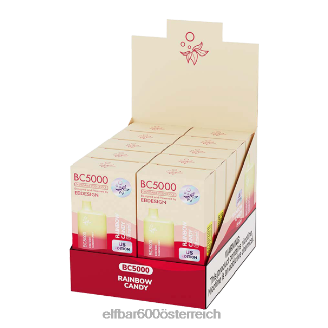 ELFBAR Rinbo Cloudd BC5000 Verbraucher – einzeln – 0 mg 2L2T271 - ELF BAR 1500 preis