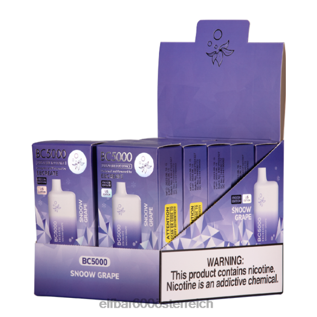 ELFBAR Snoow Grape BC5000 Verbraucher – 50 mg – einzeln 2L2T263 - ELF BAR 5000 zuge sorten