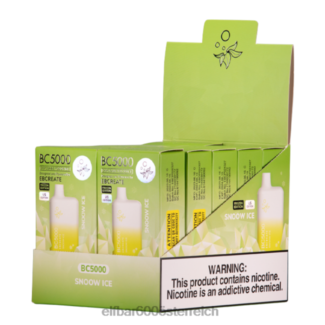ELFBAR Snoow Ice BC5000 Verbraucher – 50 mg – einzeln 2L2T262 - ELF BAR 5000 zuge nikotin