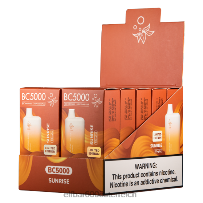 ELFBAR Sunrise BC5000 Verbraucher – 50 mg – einzeln 2L2T282 - ELF BAR 600 preis