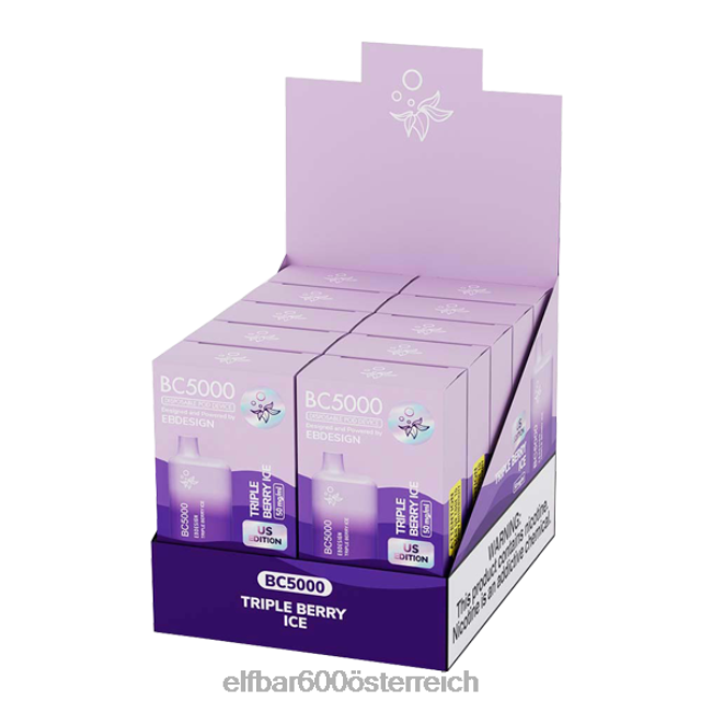 ELFBAR Triple Berry Ice BC5000 Verbraucher – Single 2L2T270 - ELF BAR 600 preis
