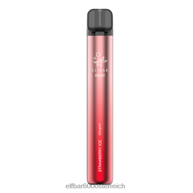 ELFBAR 600v2 Einweg-Vaporizer – 20 mg 2L2T14 - ELF BAR 600 ohne nikotin Erdbeereis