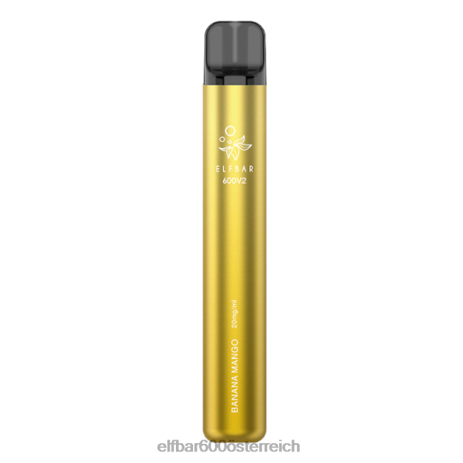 ELFBAR 600v2 Einweg-Vaporizer – 20 mg 2L2T22 - ELF BAR 5000 zuge nikotin Bananen-Mango
