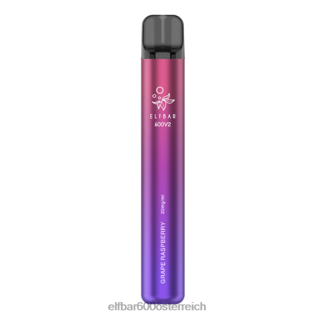 ELFBAR 600v2 Einweg-Vaporizer – 20 mg 2L2T24 - ELF BAR 600 Traubenhimbeere