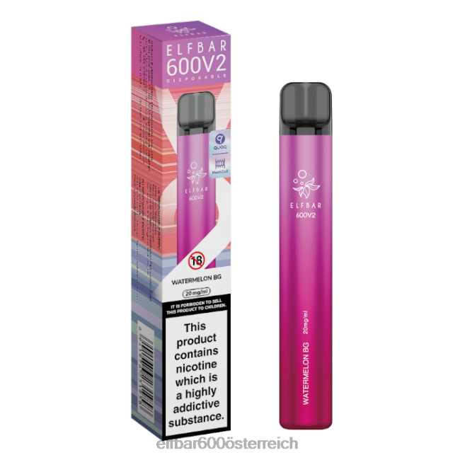 ELFBAR 600v2 Einweg-Vaporizer – 20 mg 2L2T27 - ELF BAR preis Wassermelone bg