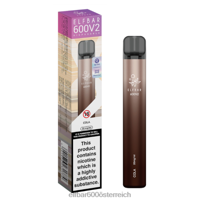 ELFBAR 600v2 Einweg-Vaporizer – 20 mg 2L2T6 - ELF BAR 600 preis Cola
