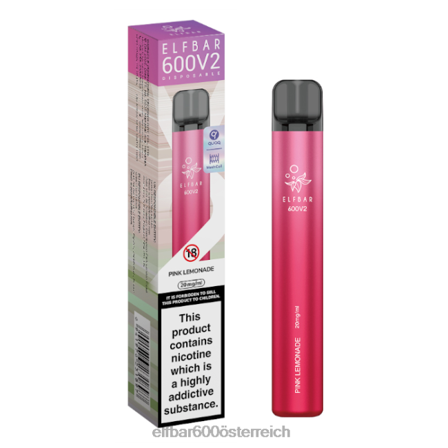ELFBAR 600v2 Einweg-Vaporizer – 20 mg 2L2T7 - ELF BAR 1500 preis pinke Limonade