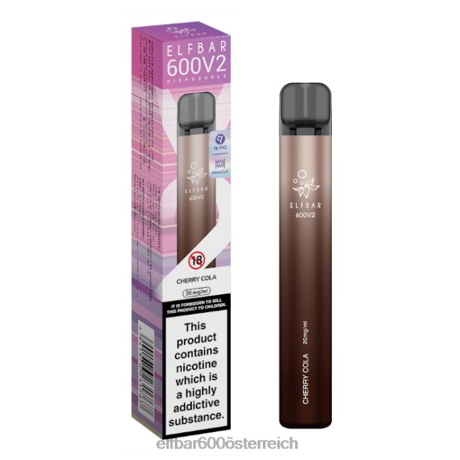 ELFBAR 600v2 Einweg-Vaporizer – 20 mg 2L2T8 - ELF BAR 5000 preis Kirschcola