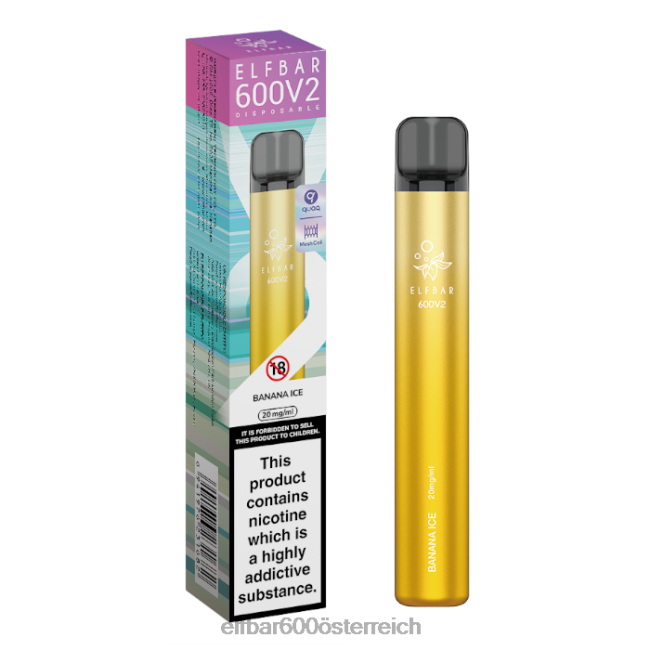 ELFBAR 600v2 Einweg-Vaporizer – 20 mg 2L2T9 - ELF BAR 5000 zuge kosten Bananeneis