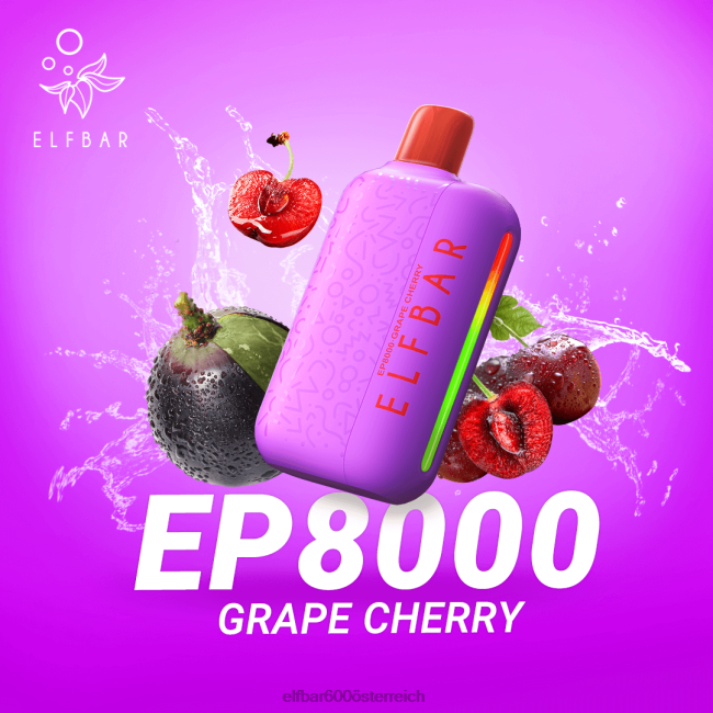 ELFBAR Einweg-Vapor neue ep8000 Puffs 2L2T359 - ELF BAR 5000 zuge sorten Traubenkirsche