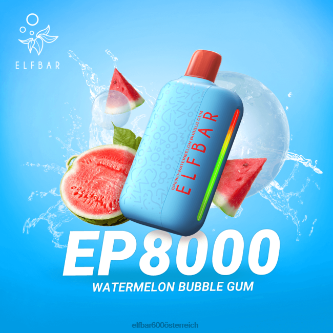 ELFBAR Einweg-Vapor neue ep8000 Puffs 2L2T368 - ELF BAR 5000 preis Wassermelonen-Kaugummi