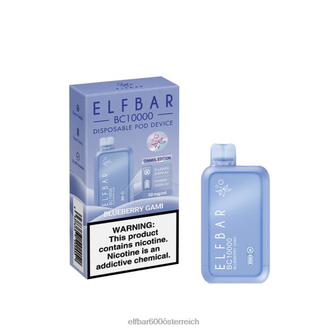 ELFBAR Einweg-Vaporizer, neu, BC10000, 10000 Züge 2L2T351 - ELF BAR preis Blaubeer-Gami