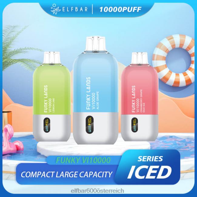 ELFBAR Funky Lands Best Flavour Einweg-Vape VI10000 Iced-Serie 2L2T457 - ELF BAR 5000 zuge klassischer Eiskaffee