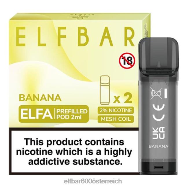 ELFBAR Elfa vorgefüllte Kapsel – 2 ml – 20 mg (2 Packungen) 2L2T121 - ELF BAR 5000 zuge Wassermelonenkirsche