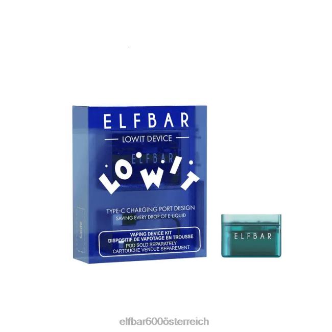 ELFBAR Lowit vorgefülltes Pod-Batteriegerät 2L2T398 - ELF BAR 600 ohne nikotin Schwarz