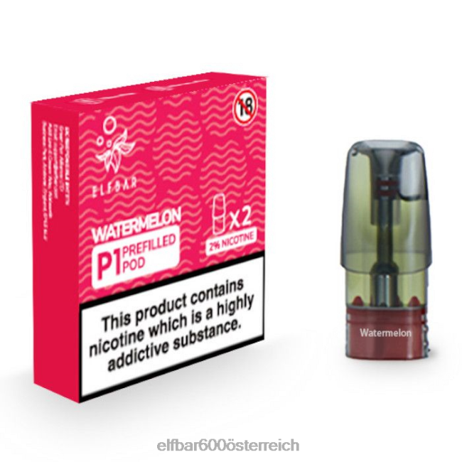 ELFBAR Mate 500 P1 vorgefüllte Kapseln – 20 mg (2 Packungen) 2L2T147 - ELF BAR preis Wassermelone