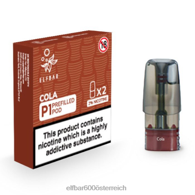 ELFBAR Mate 500 P1 vorgefüllte Kapseln – 20 mg (2 Packungen) 2L2T148 - ELF BAR preis Osterreich Cola