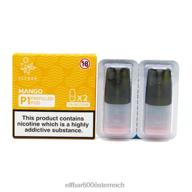 ELFBAR Mate 500 P1 vorgefüllte Kapseln – 20 mg (2 Packungen) 2L2T152 - ELF BAR 5000 preis Pfirsicheis