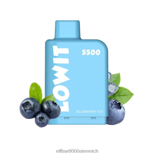ELFBAR Vorgefülltes Pod-Kit Lowit 5500 2% Nic 2L2T425 - ELF BAR preisvergleich Blaubeereis