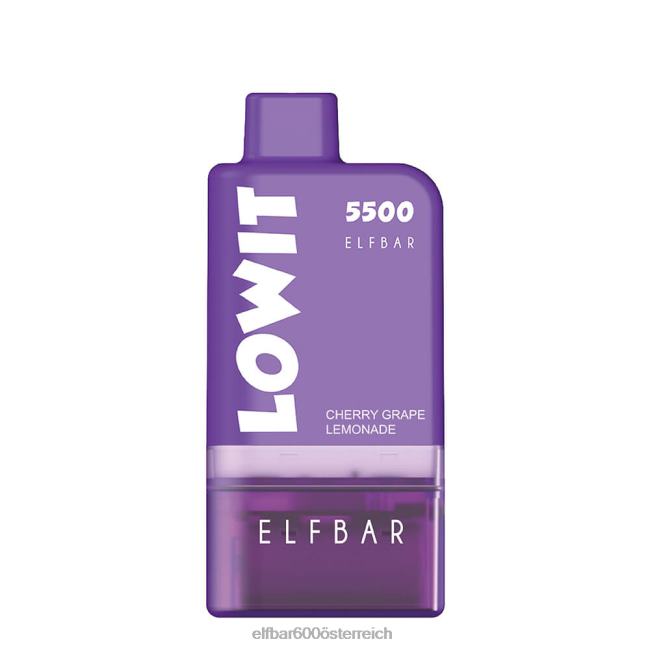 ELFBAR Vorgefülltes Pod-Kit Lowit 5500 2% Nic 2L2T430 - ELF BAR 5000 zuge nikotin Traube