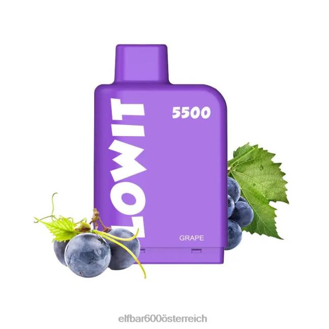 ELFBAR vorgefüllte Kapsel Lowit 5500 Züge 2% Nic 2L2T441 - ELF BAR 5000 zuge kosten Kiwi, Passionsfrucht, Guave