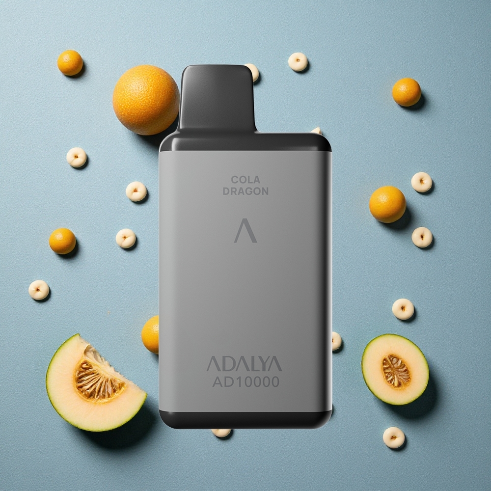 Adalya AD 10000 Puffs Blau-Melone Einweg-Vape vapes großhandel Österreich Sandstrahl-Gummilackierung USB-C