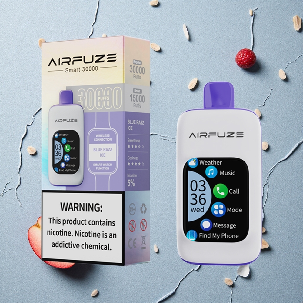 AirFuze Smart 30000 Puffs Blaue Himbeere Eis vapes großhandel Österreich 2.01\"TFT Touchscreen 900mAh