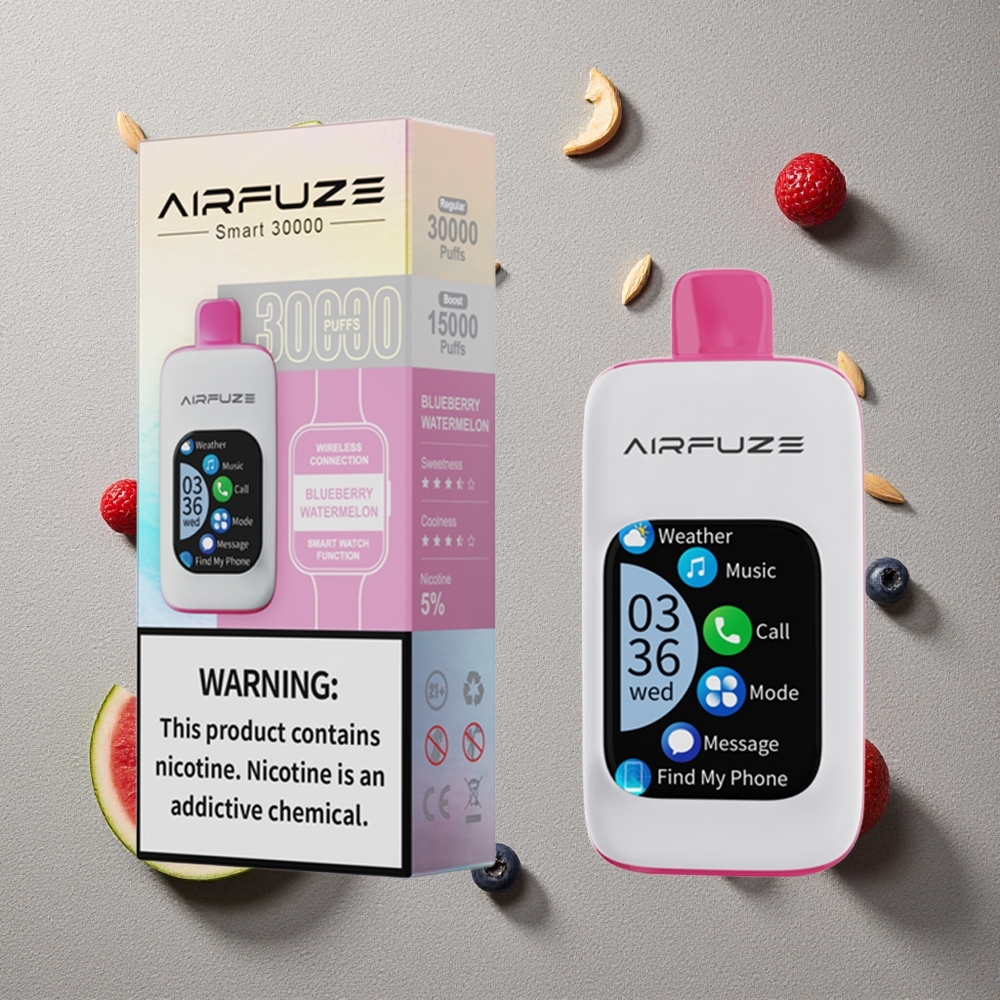 AirFuze Smart 30000 Puffs Heidelbeere Wassermelone vapes großhandel Österreich 2.01\"TFT Touchscreen Typ-C