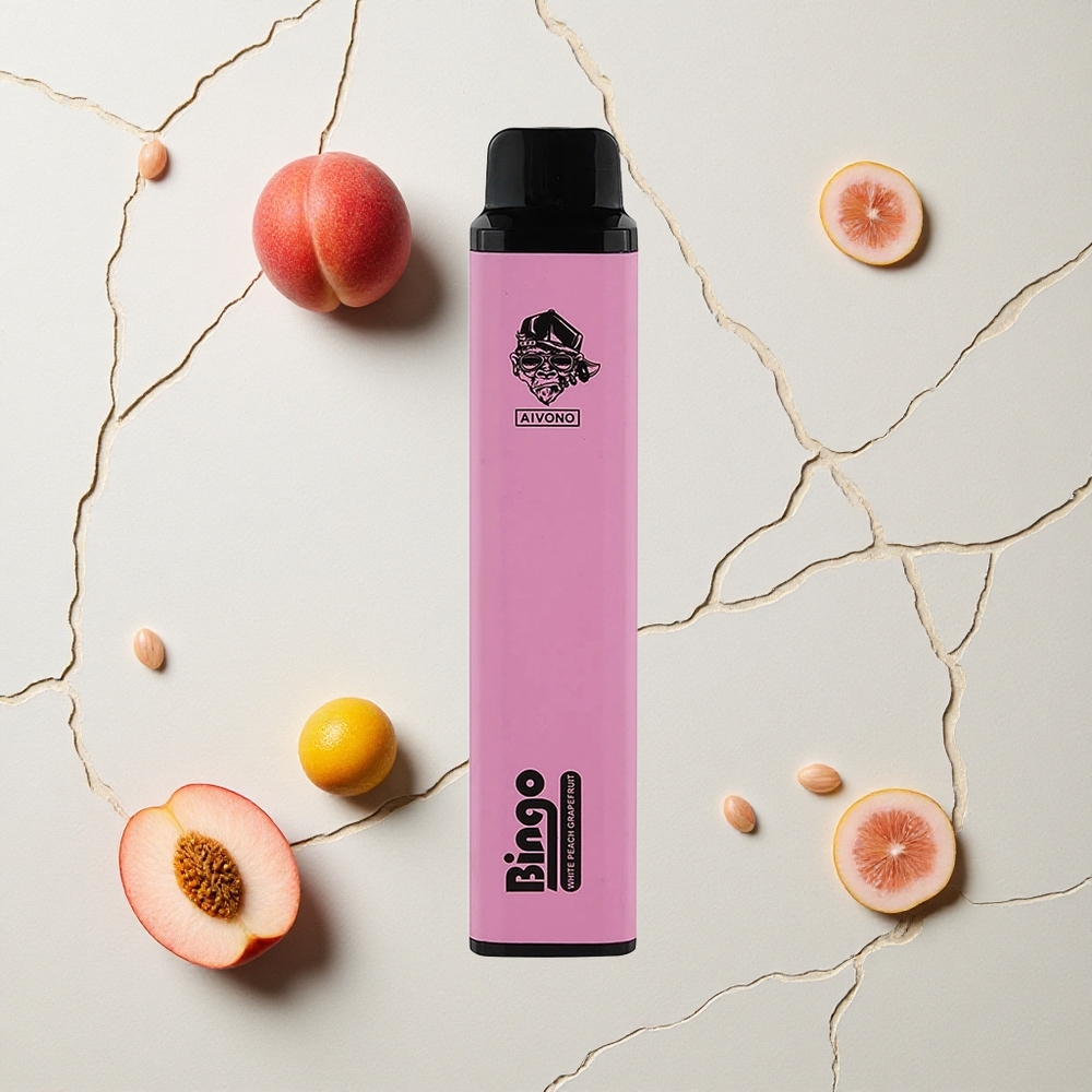 Aivono AIM BINGO 4000 Puffs Weißer Pfirsich Grapefruit vapes großhandel Österreich kompakte Größe 21 123mm