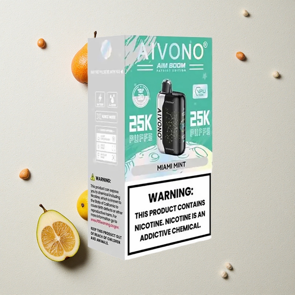 Aivono AIM BOOM 25000 Puffs Miami Minze 28ml E-Liquid vapes großhandel Österreich