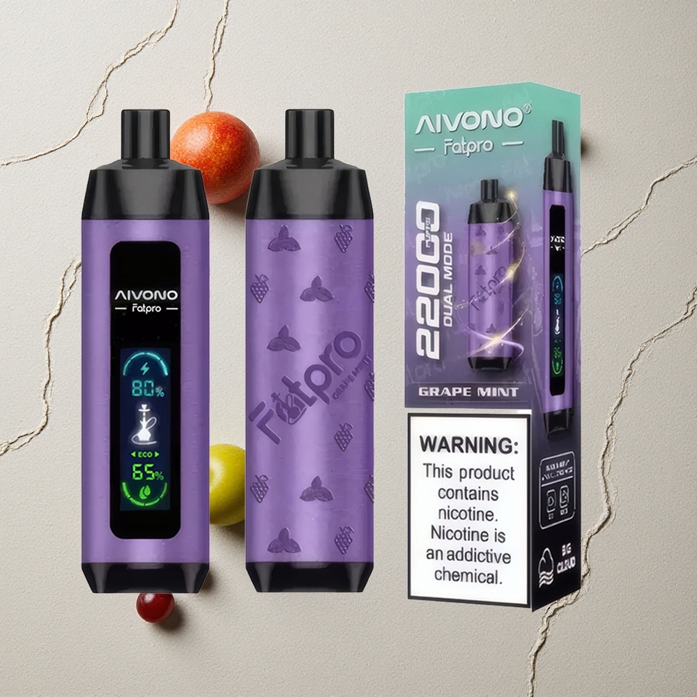 Aivono AIM FATPRO 22000 Puffs Traube Minze vapes großhandel Österreich 28ml E-Liquid 600mAh