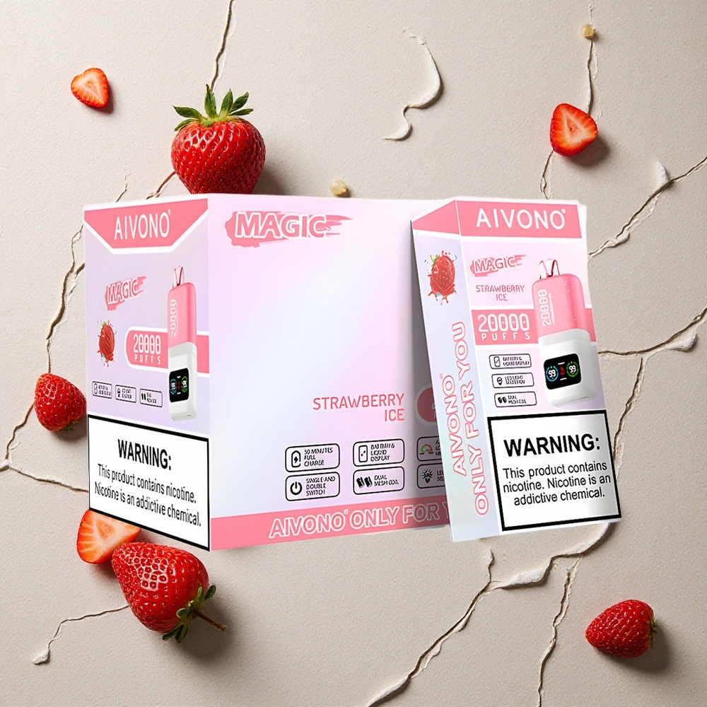 Aivono AIM MAGIC 20000 Puffs Erdbeer-Eis vapes großhandel Österreich 26ml E-Liquid Dual Mesh Coils