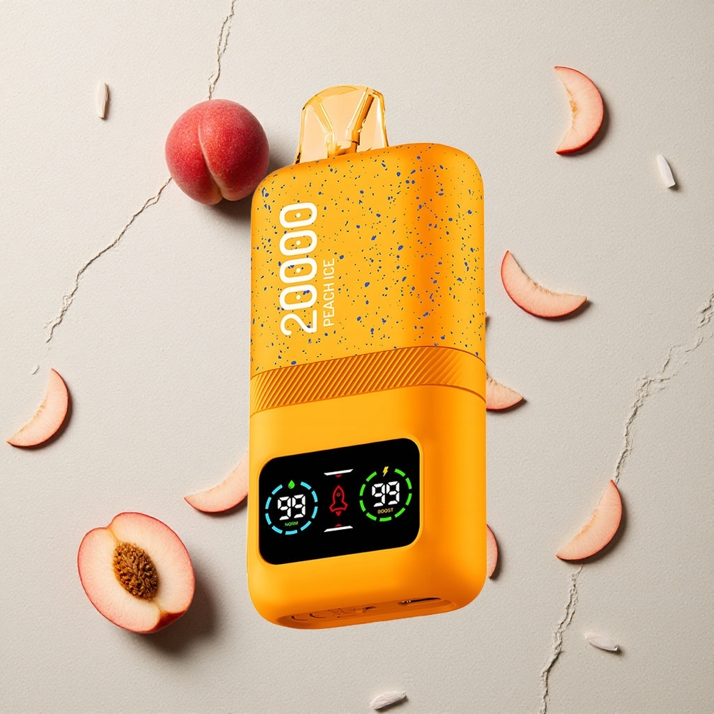 Aivono AIM MAGIC 20000 Puffs Pfirsich Eis vapes großhandel Österreich 26ml E-Liquid Dual Mesh Coils