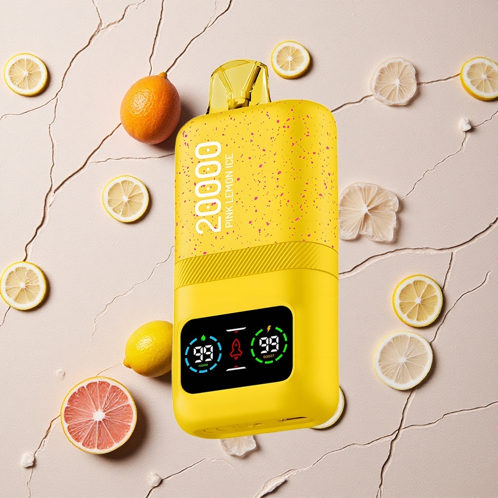 Aivono AIM MAGIC 20000 Puffs Rosa Zitrone Eis vapes großhandel Österreich Dual Mesh Coils LCD Display