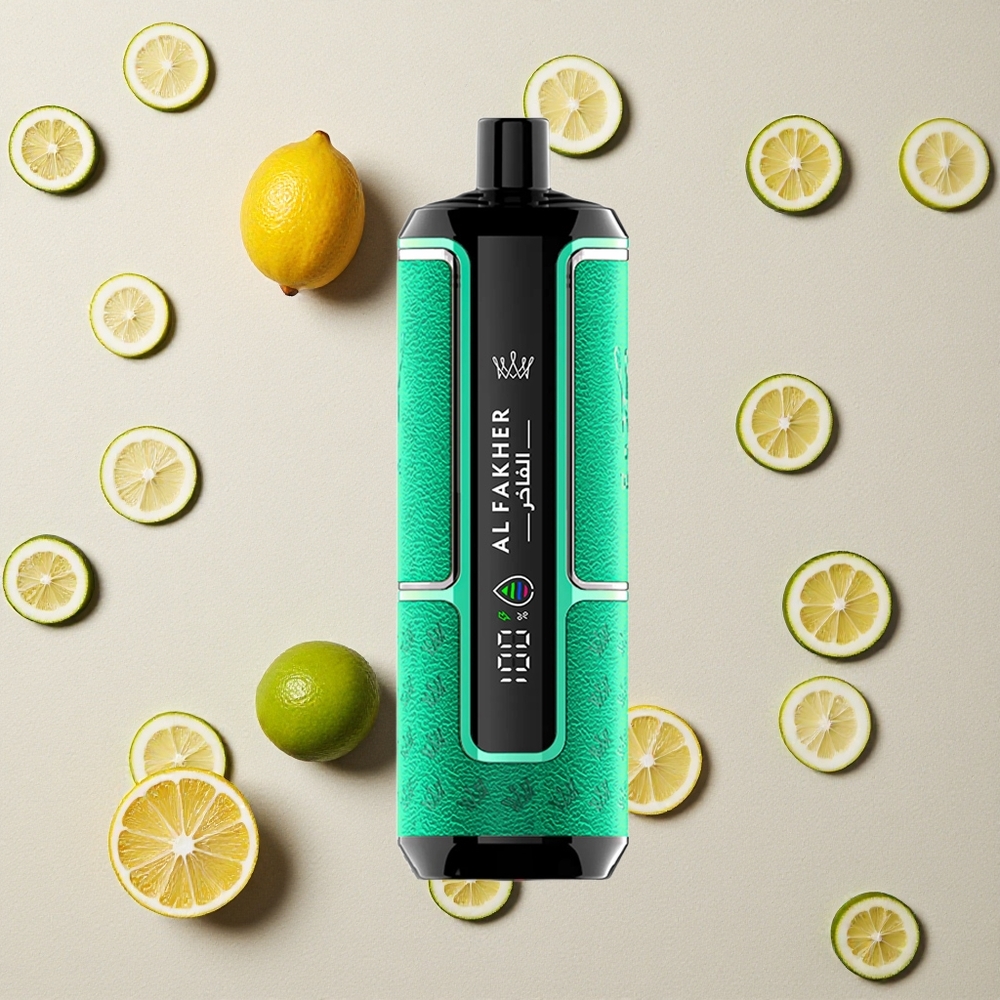 Al Fakher Crown Bar 15K Hypermax Einweg-Vape Kit Zitrone-Limette 15.000 Züge vapes großhandel Österreich 22ml 600mAh