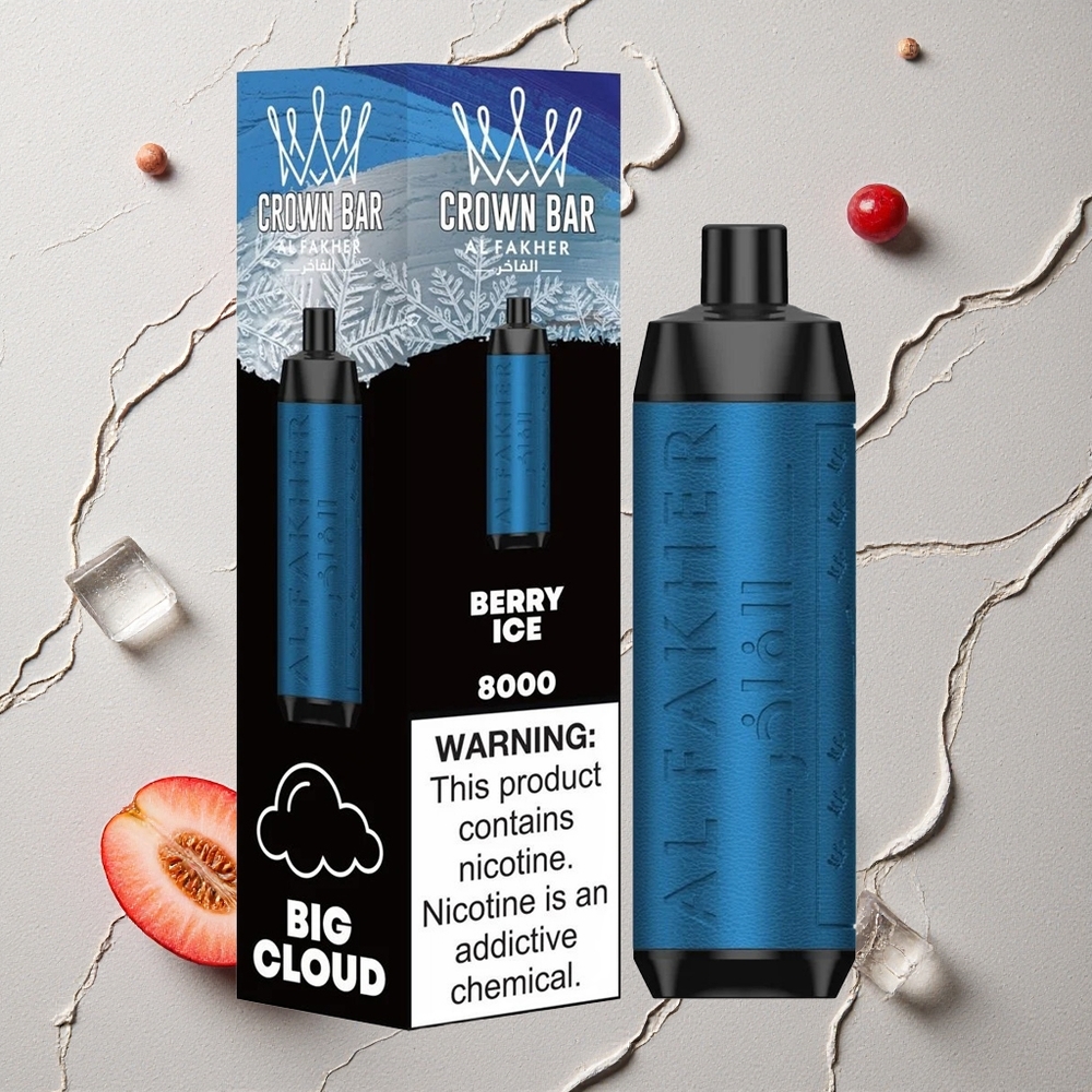 Al Fakher Crown Bar 8000 Beere-Eis vapes großhandel Österreich 18ml e-Liquid Kapazität
