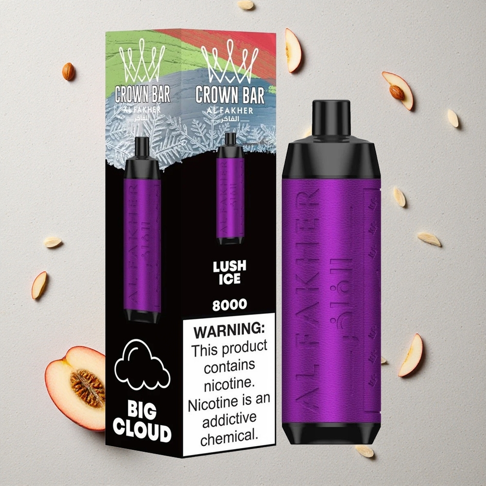Al Fakher Crown Bar 8000 Eisig Üppig vapes großhandel Österreich 600mAh Akku 18ml Flüssigkeit