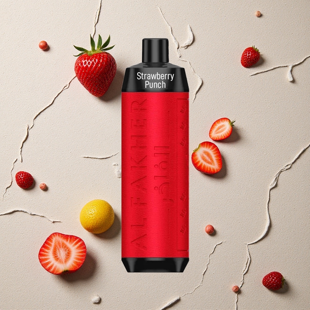 Al Fakher Crown Bar 8000 Erdbeer-Punch vapes großhandel Österreich 18ml e-Liquid 8000 Züge