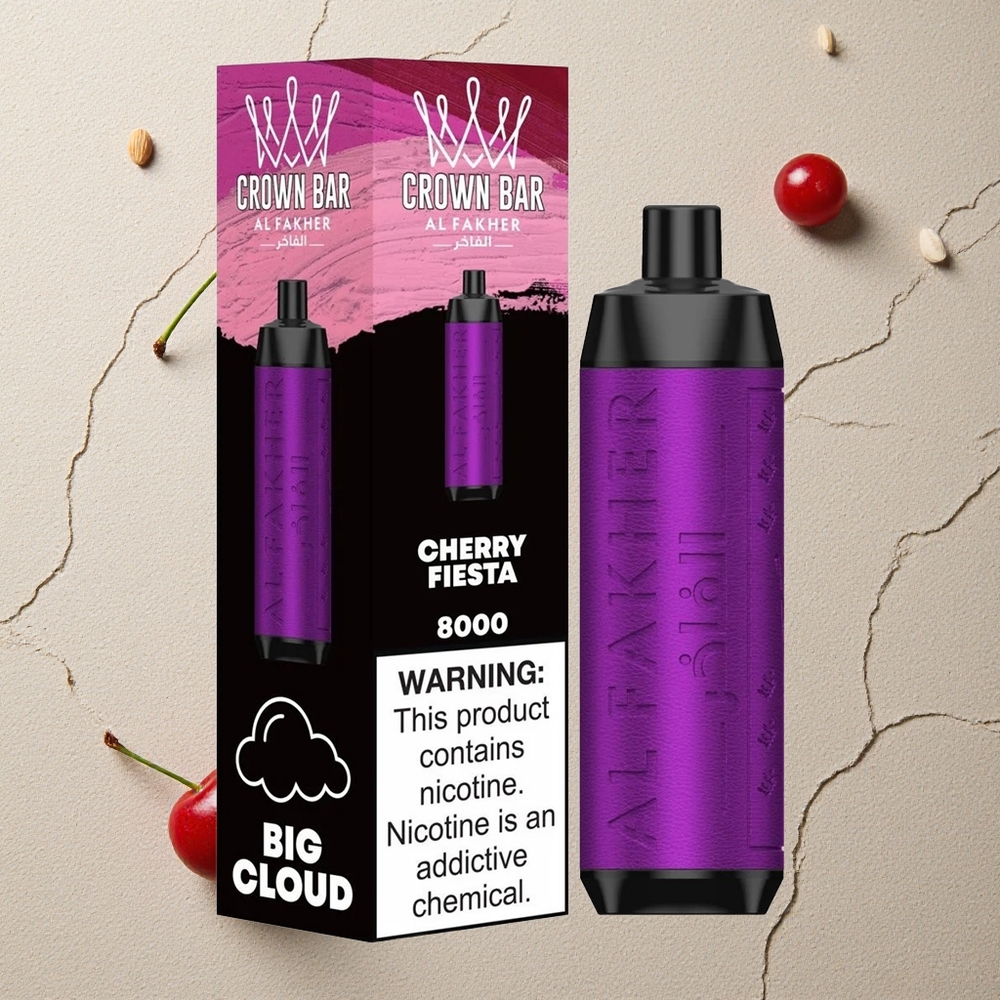 Al Fakher Crown Bar 8000 Kirsch-Fiesta vapes großhandel Österreich 18ml e-Liquid Kapazität