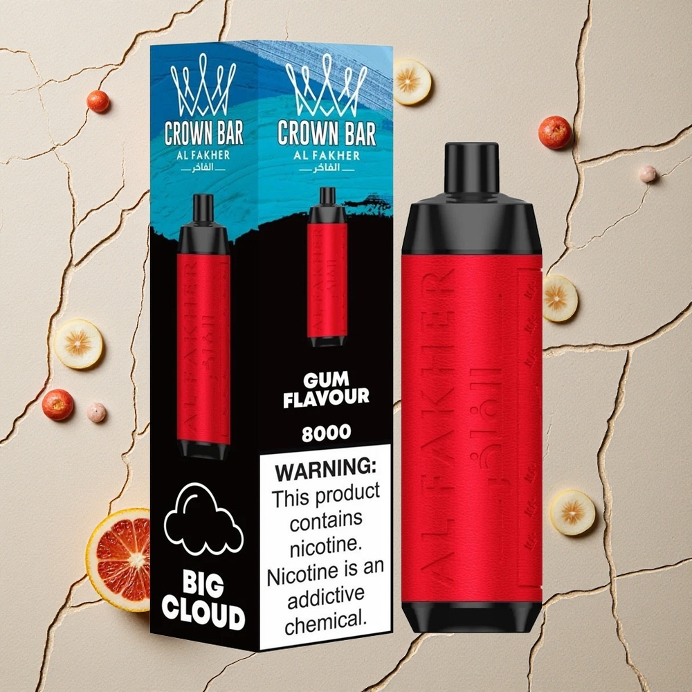 Al Fakher Crown Bar 8000 Kristall Kaugummi vapes großhandel Österreich 18ml e-Liquid Kapazität